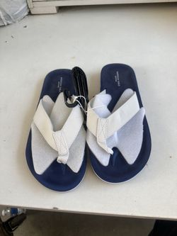 American Eagle Blue And White Sandals Size 10