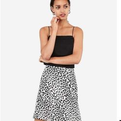 EXPRESS leopard Print Pencil Skirt 