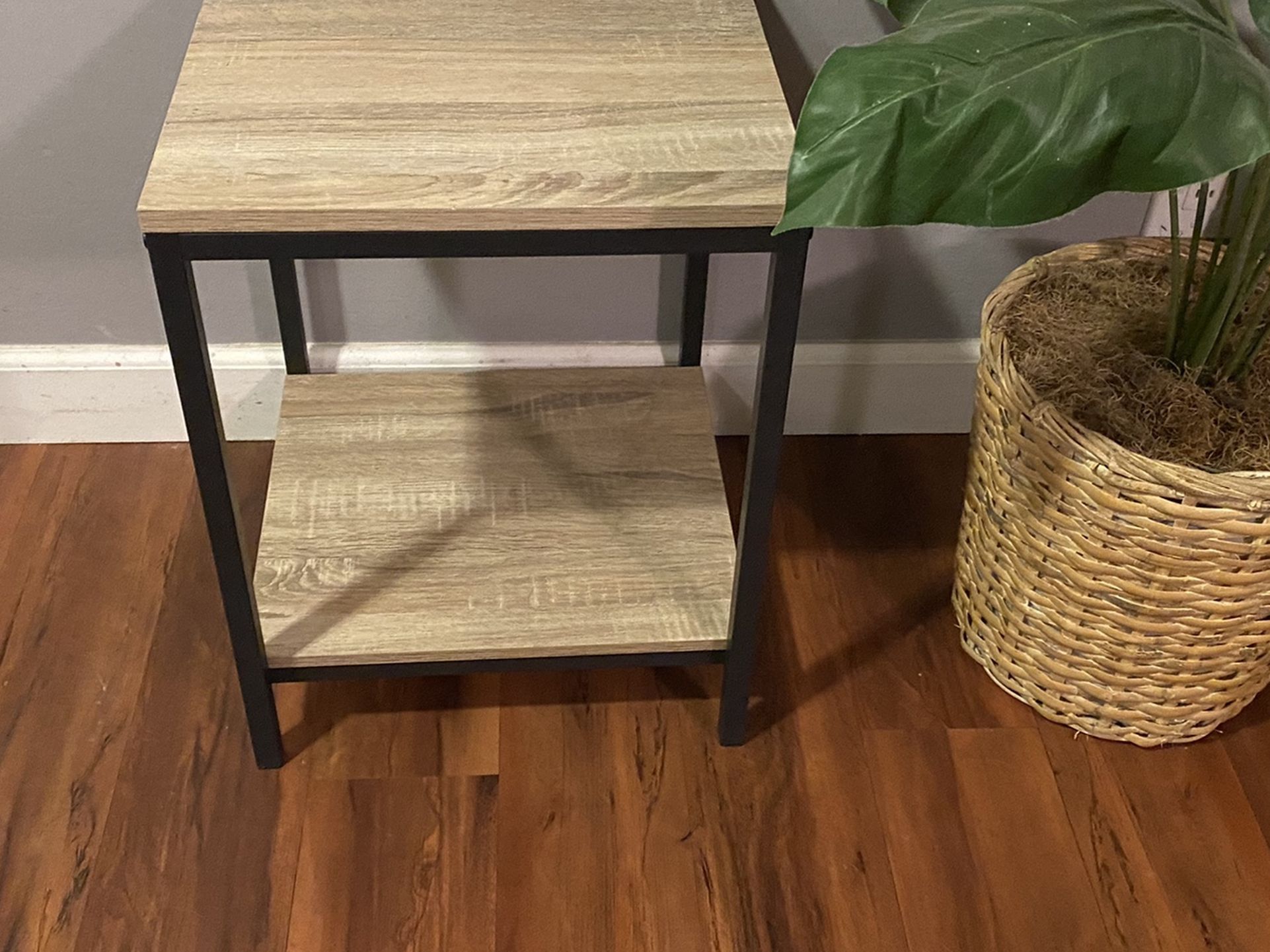 Light brown side table