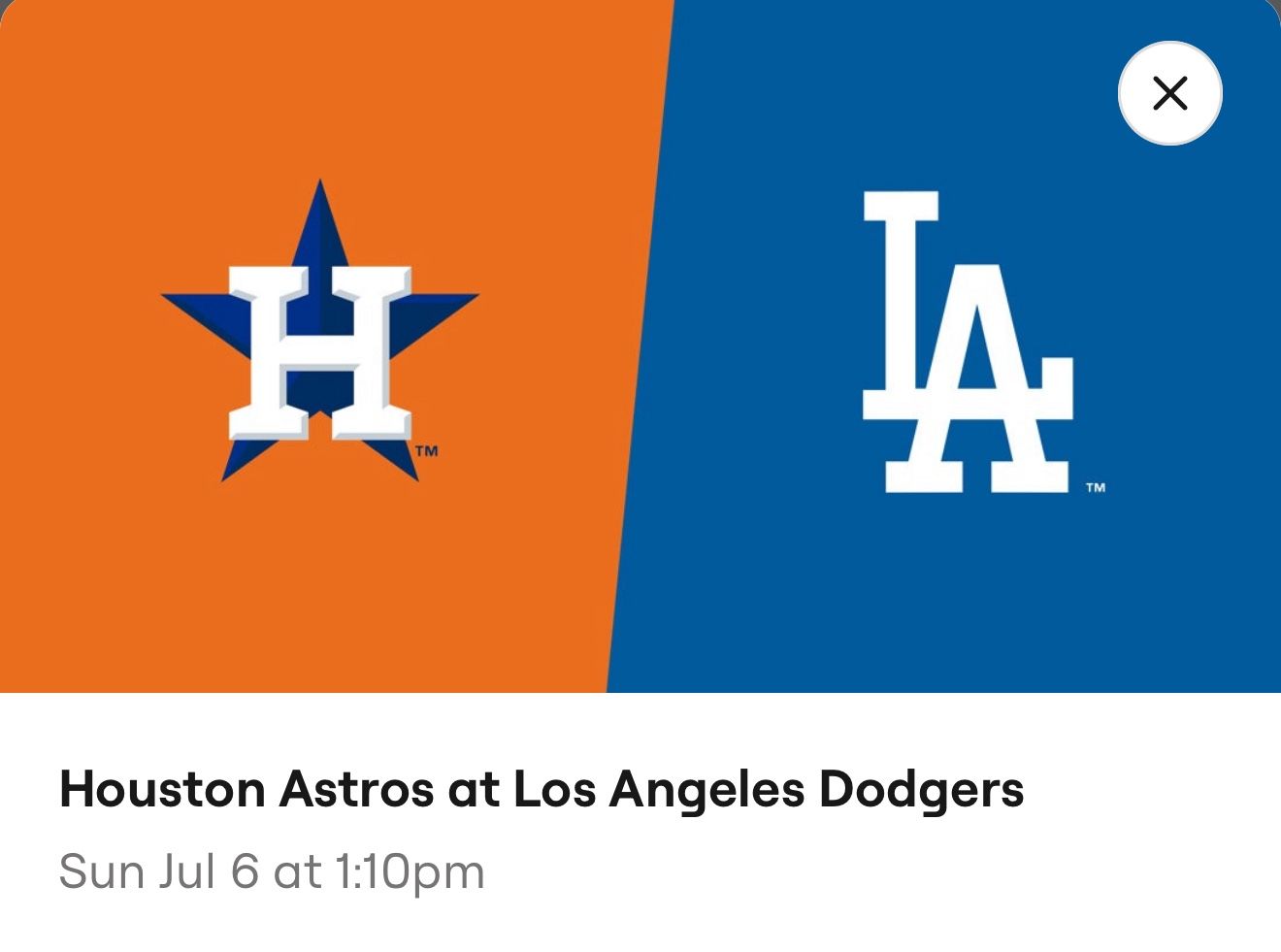 🔥 Dodgers vs Astros – Great Seats Available!