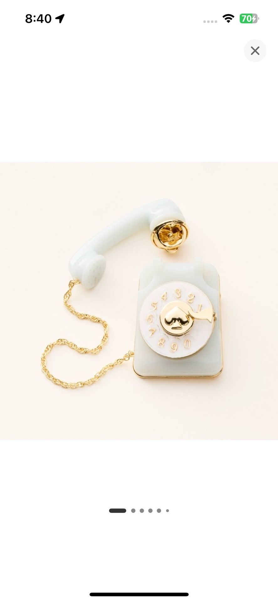Telephone Brooch from kate spade new york x Target
