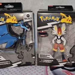 Pokemon Select Mega Charizard 6" Cinderace Action Figure Target Set Monster Game