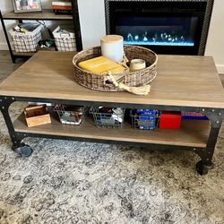 Industrial-Style Coffee Table 