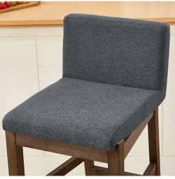 Upholstered Bar Stool with Wood Frame