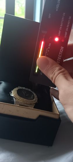 Vvs1 Iced Out Watch With Adjustable Stainless Steel Band.