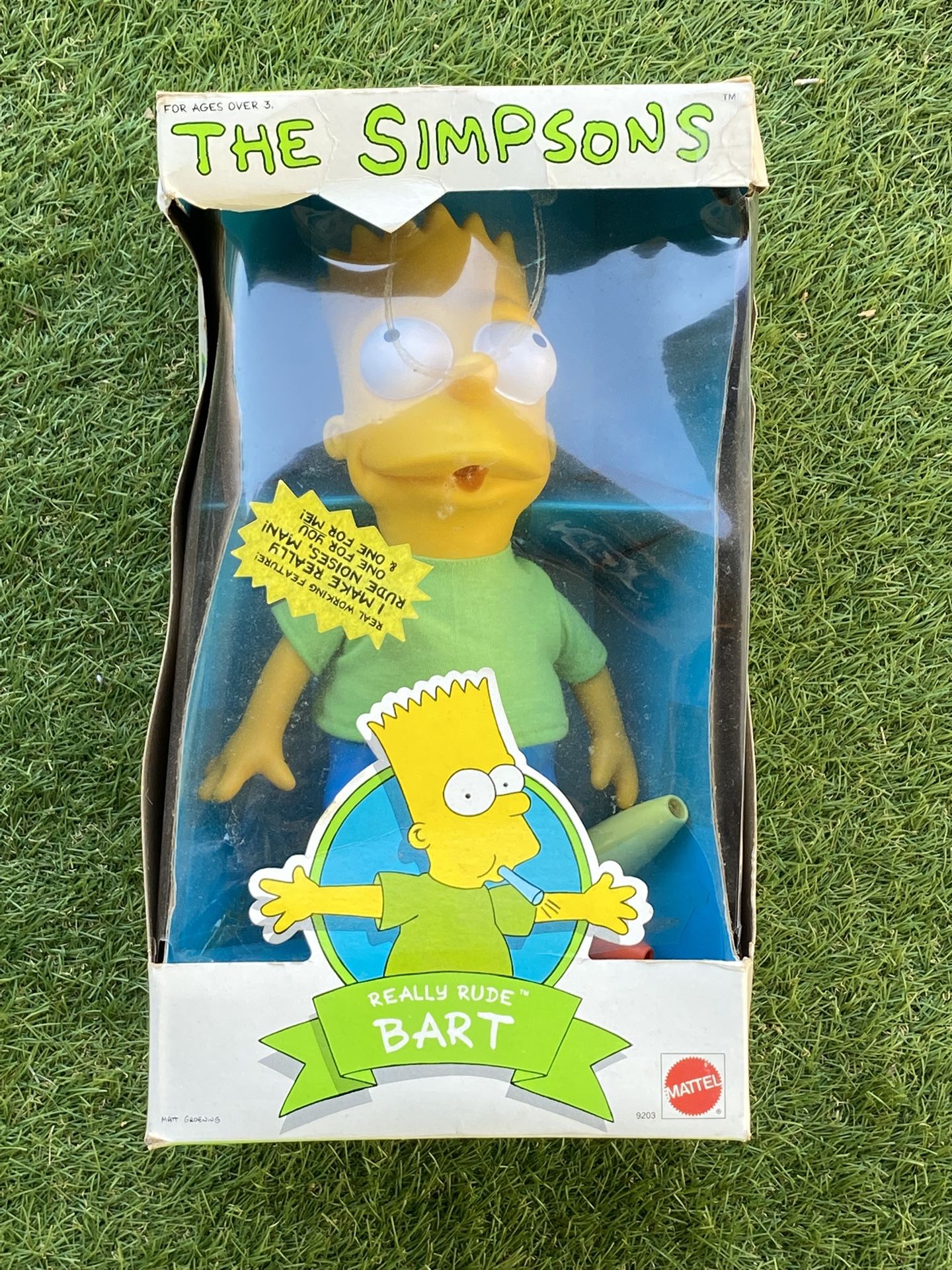 Vintage 1990 Really Rude Bart Simpson Doll Mint in Box