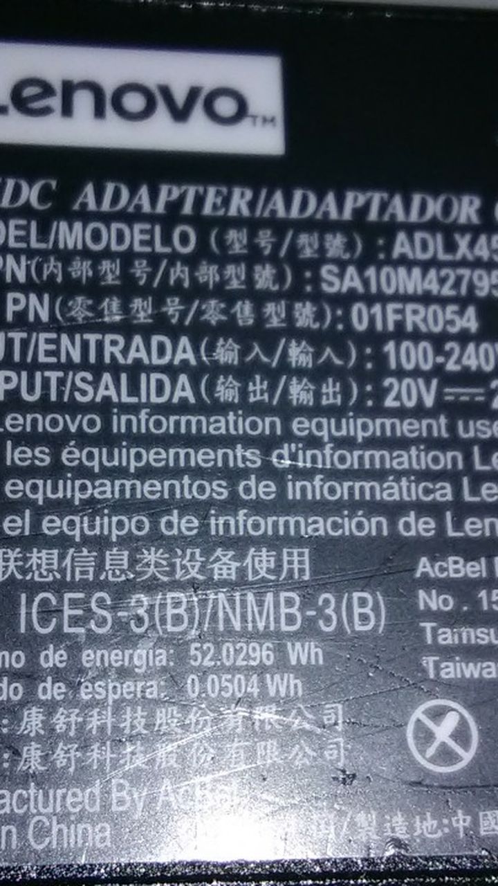 Lenovo Universal AC/DC Adapter
