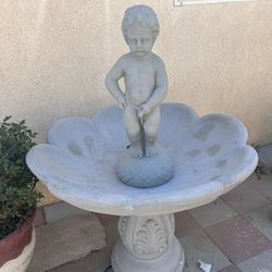 New Water Fountain Made Out Of Cement 
