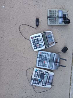 4 Electric Calculators
