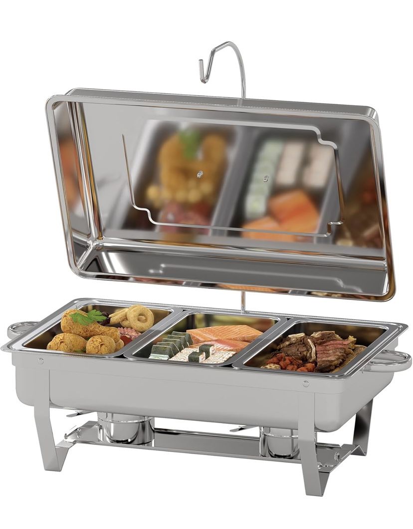 Chafing Dish Buffet Set, 11QT High Grade Food Warmers (CMT)