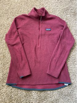 Patagonia R1 Air Zip Neck Fleece Pullover Style 40250 Women Size XL Sequoia Red