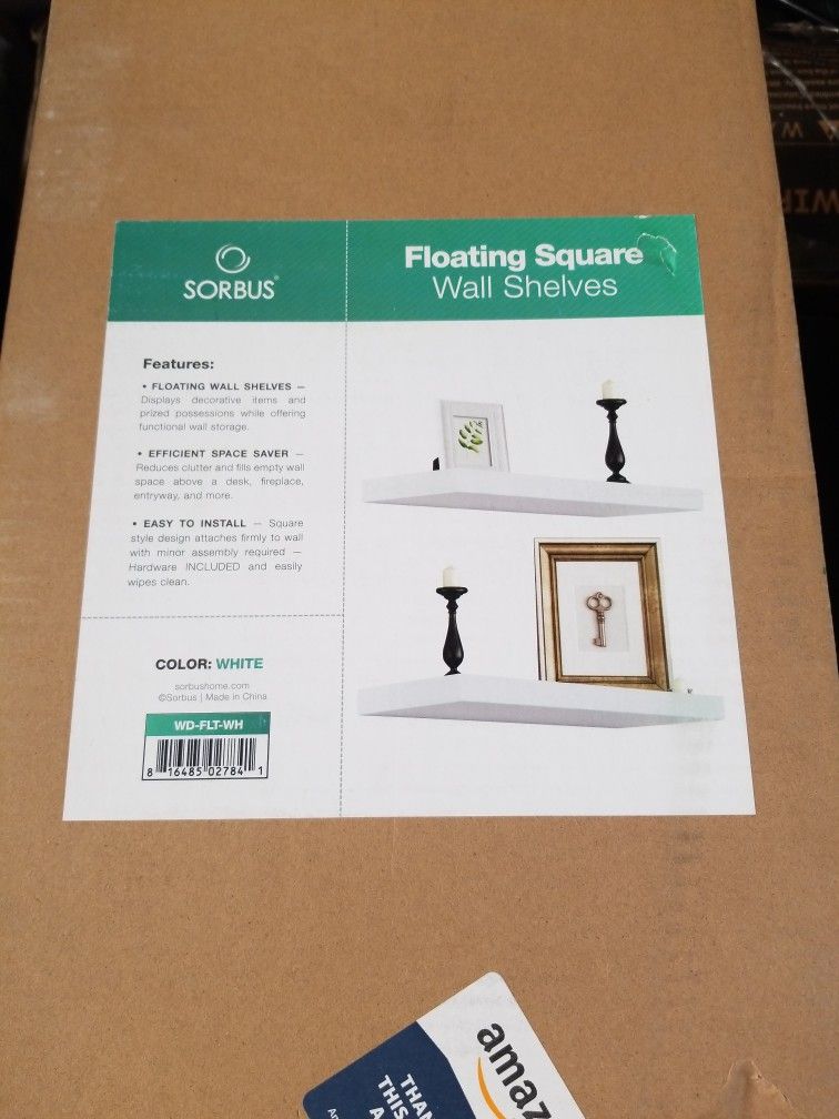 Floating Square wall Shelves