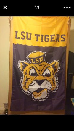 LSU TIGERS RETRO BANNER