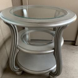 Silver Side Table
