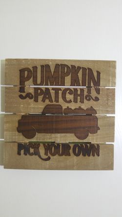 Laser engraved fall decor
