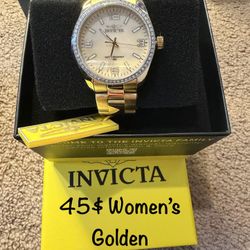 Invicta Women's Angel - Golden & Mother of Pearl