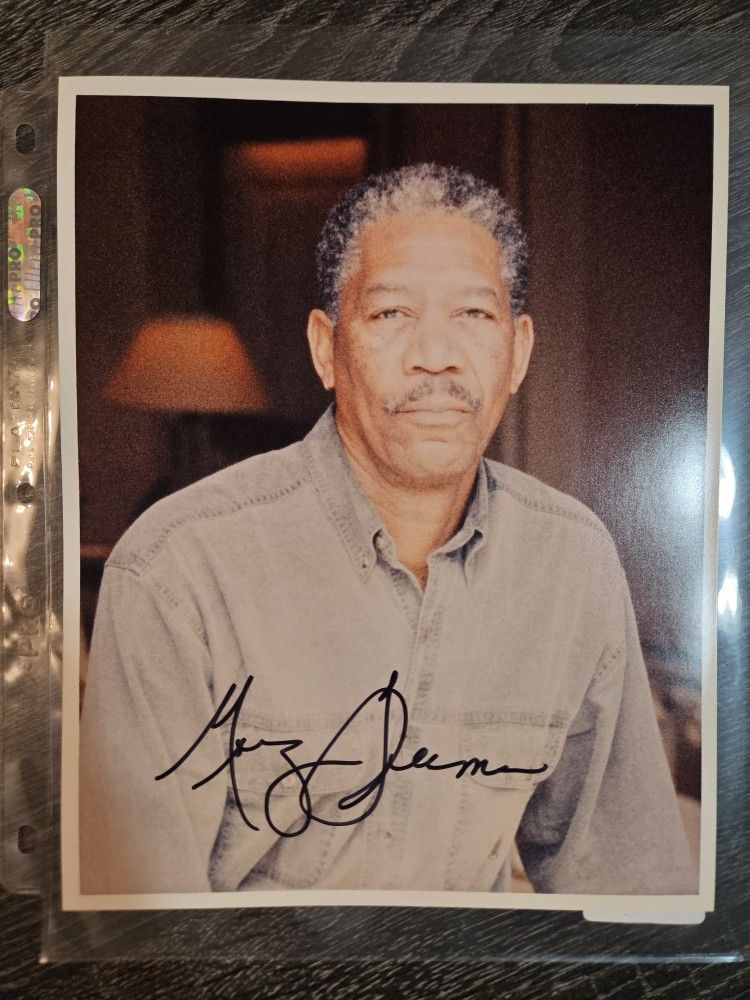 Signed Morgan Freeman 8x10 Picture Autograph Hollywood Actor Auto Photo
