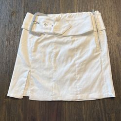 White Fox Size XS White Mini Skirt