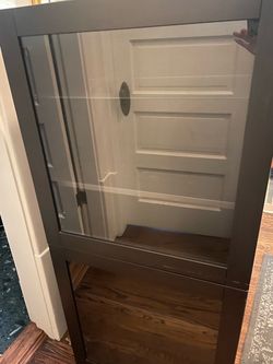 Glass front cabinets