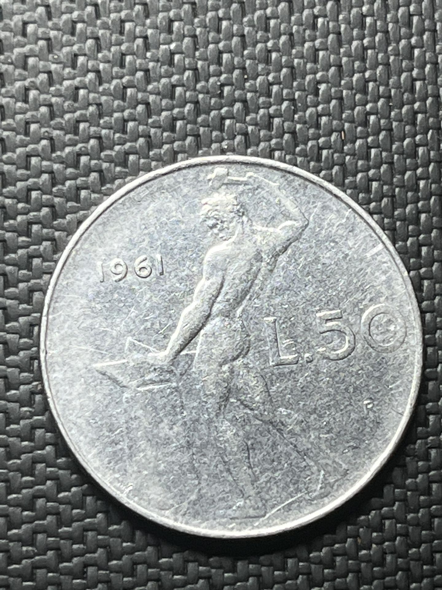 1961 L.50 Italiana Coin