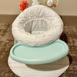 Skip Hop 2-in-1 Sit-up Activity Baby Chair, Silver Lining Cloud