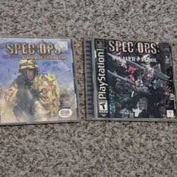 2 SPEC OPS games for Sony PlayStation 1 - CIB
