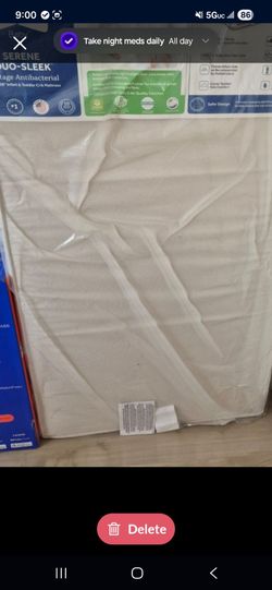 Sealy baby serene duo sleek 2 stage antibacterial matress