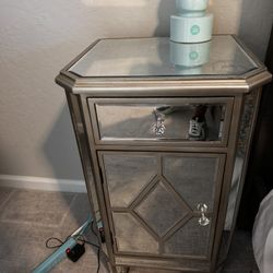 Mirrored Nightstands & Vanity/makeup Desk