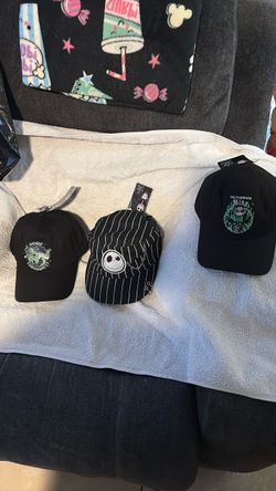 Nightmare before Christmas caps ($25 EACH! ) Cash only pls