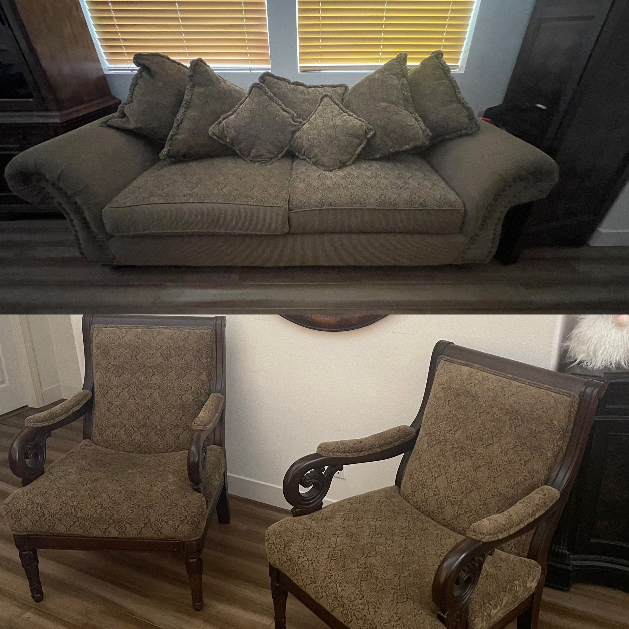 Sofa And Chairs (3 Pcs.)