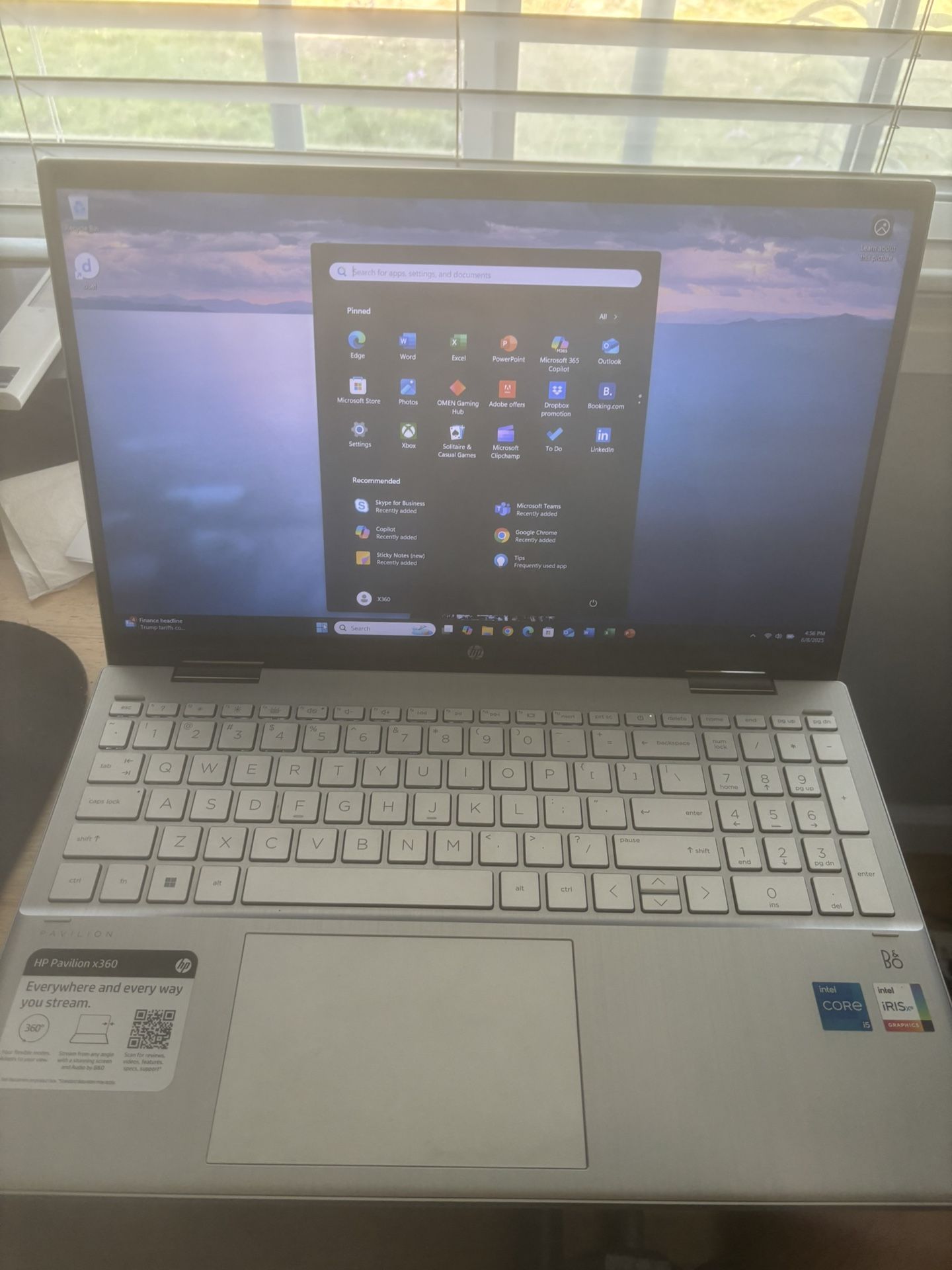 HP Pavillion X360 15 Inch 2-in-1 Touchscreen Laptop/tablet