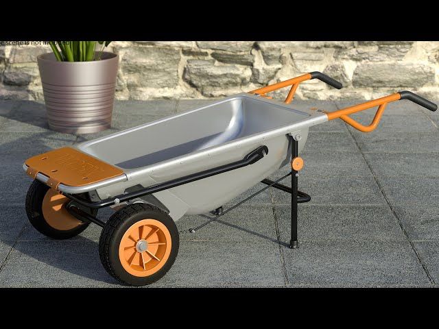 Worx WG050 Aerocart 8-in-1 Yard Cart / Wheelbarrow / Dolly