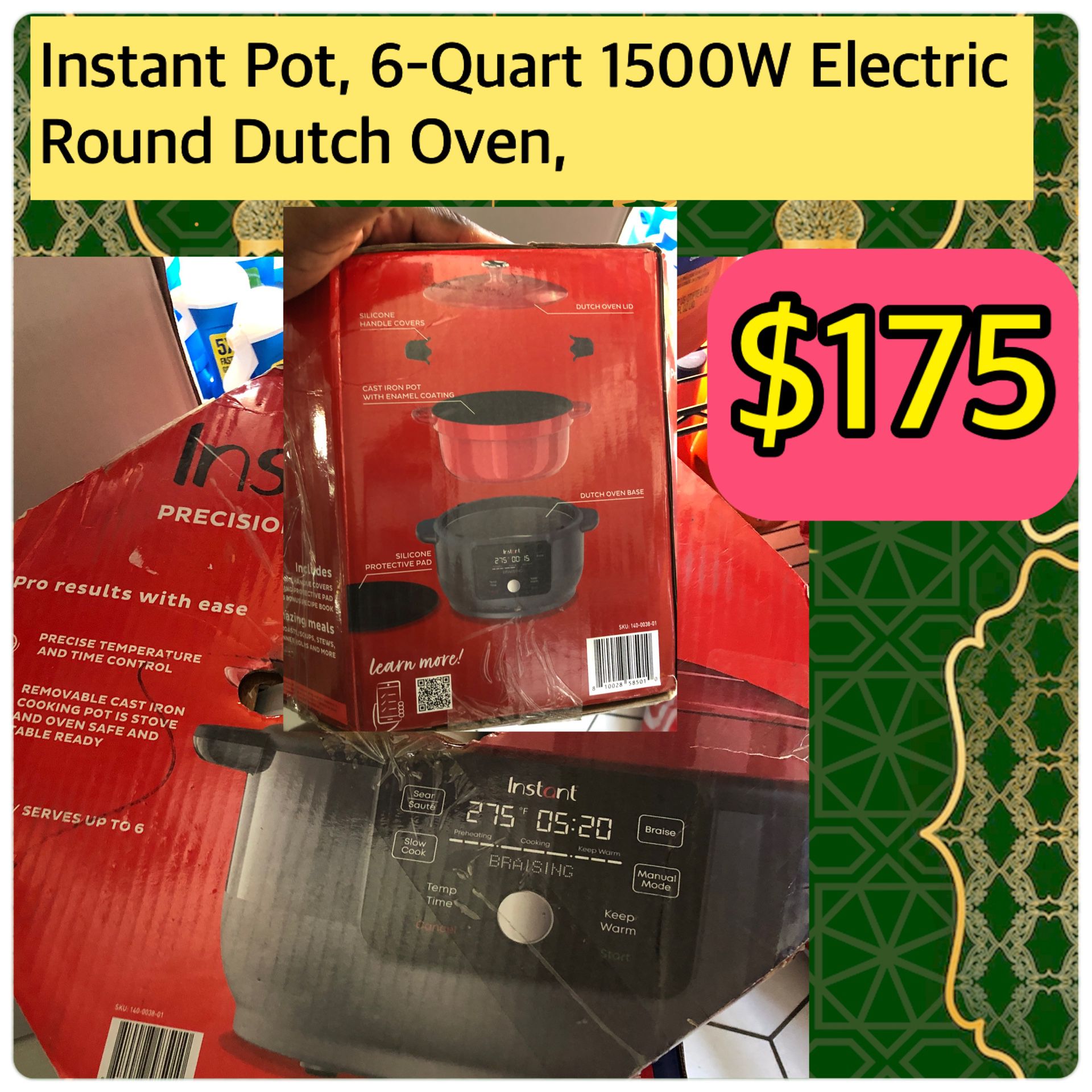 Instant Pot 6qt Electric Round Dutch Oven 
