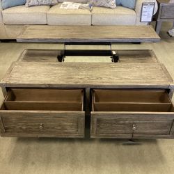 Coffee Table 3pc Set Gray/Brow