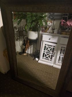 Large Heavy Decorative Mirror – Mediterranean / Old World Style