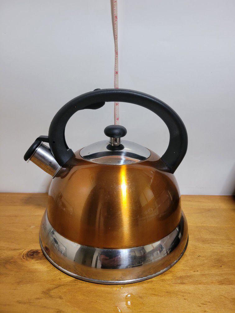 Stainless China Tea Kettle  Quick Heat Distribution 2.8 Quart. Condition As You See On Pictures. 
