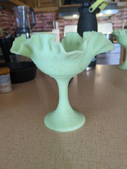 fenton Glow in the dark, uranium glass dish