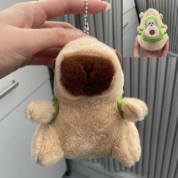 Capybara Plush Keychain