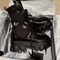 Prada Monolith Combat Boots