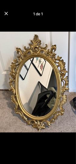Vintage mirror gold color