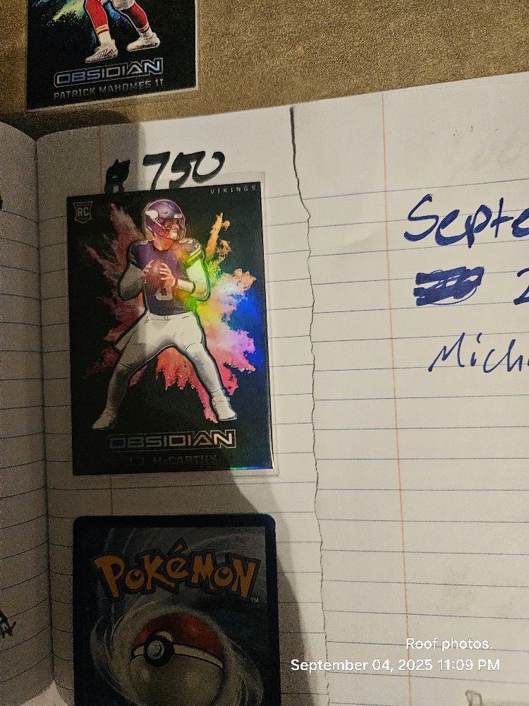 2024 JJ McCarthy Panin Obsidian SSP Colorblast