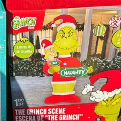 Grinch 8ft Blow Up Inflatable New 