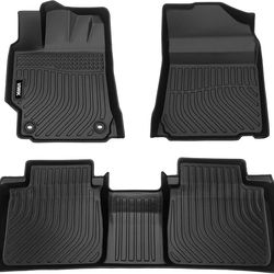 orealtrend Car Floor Mats Compatible with Toyota Camry 7th 2012-2017, All Weather TPE Heavy Duty Spill Proof Non-Slip Full Set Liners, Front & Rear Ca