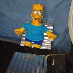 Funny Classic Bart Simpson Window Hanger Doll