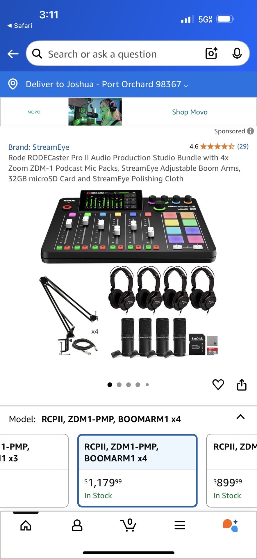 Excellent Condition Rode RODECaster Pro II Audio Production Studio Bundle