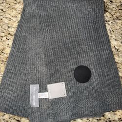 Charcoal Grey Michael Kors Scarf Brand New With The Tags 