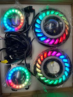 Headlights and fog lights led for Jeep wrangler JK, JKU