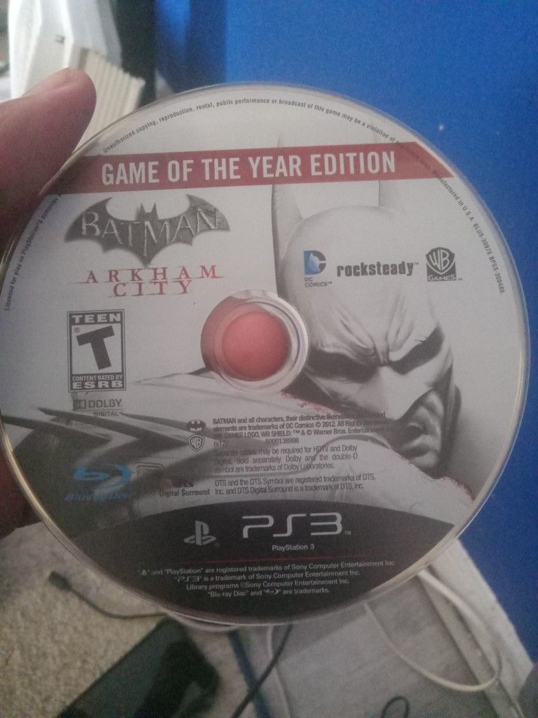 I'm Selling This Video Game For Ps3 Console Called Batman Arkam City Ps3 Video Game 