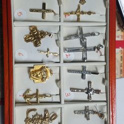 Wide Range of Assorted Yellow and White Gold Cross