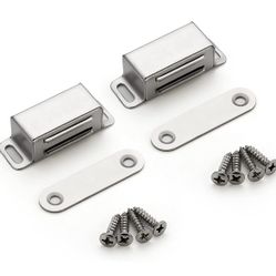 Ravinte 20 Pack Silver Magnetic Door Catch, New!